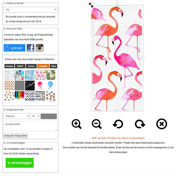 iPhone Hülle selbst gestalten flipcase