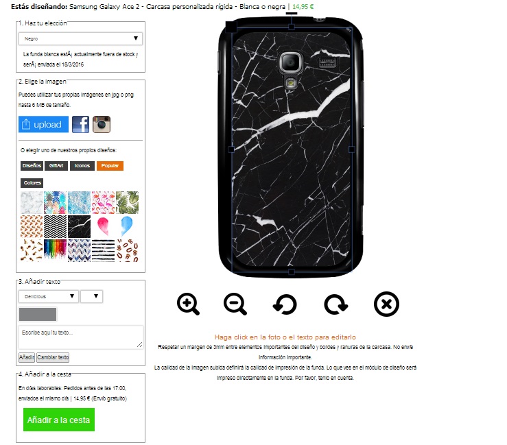 Jetzt eine Ace 2 Handyhülle mit deinem eigenen Foto bedrucken lassen! Samsung Galaxy Ace 2 Hülle selbst gestalten