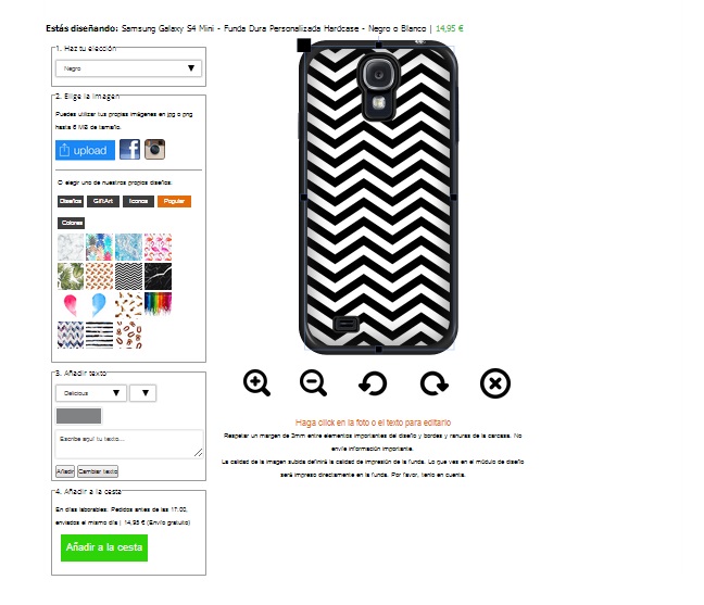 Hülle selbst gestalten Samsung Galaxy S4 mini Hardcase selbst gestalten