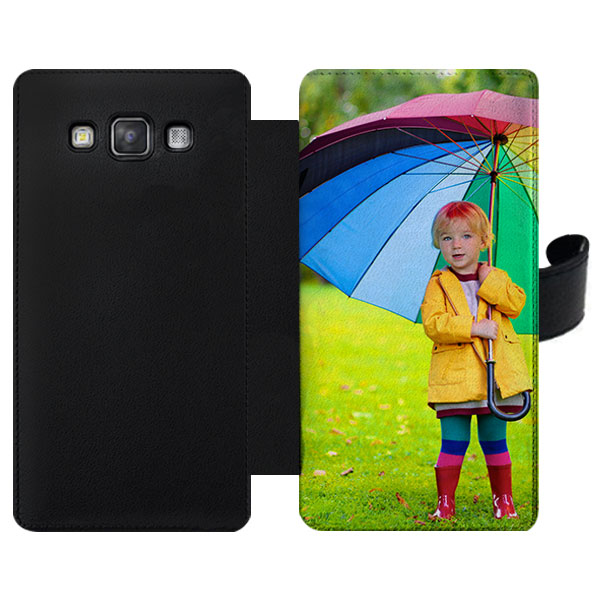 Samsung A5 Walletcase mit Foto und Text gestalten Galaxy A5 Hülle selbst gestalten (Portemonnaie Hülle)