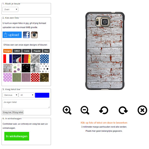 Handyhülle bedrucken Galaxy Alpha Hülle personalisieren