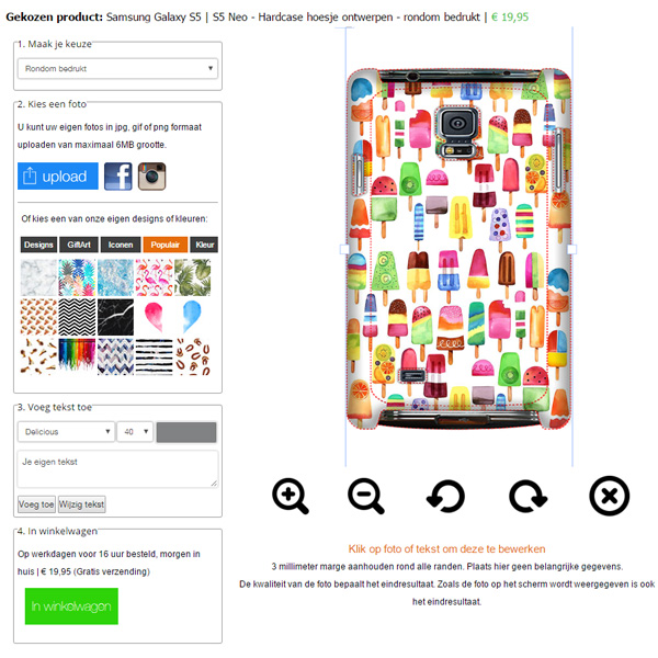 Rundum mit deinem Bild bedruckt. S5 Hülle selbst gestalten (Hardcase)