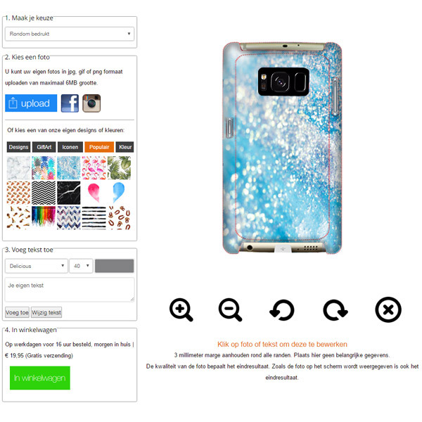 S7 Hülle mit Foto Samsung Galaxy S7 Hardcase selbst gestalten