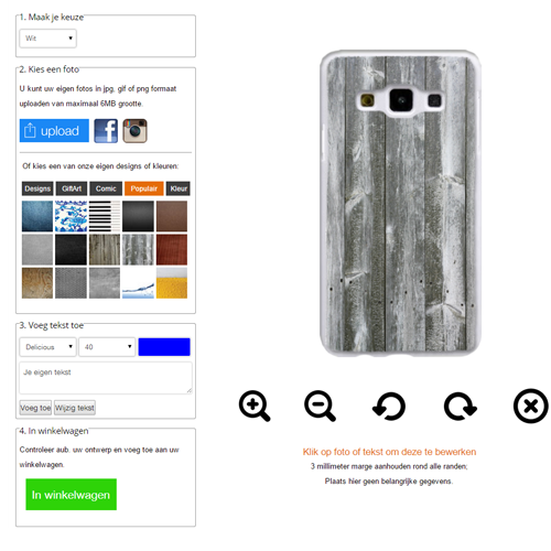 Hochwertiger, kratzfester Druck. Galaxy A3 Hülle selbst gestalten