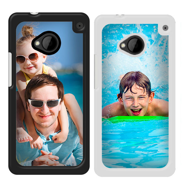 HTC One Handyhülle mit Foto HTC OneH ardcase Hülle selbst gestalten Schwarz und Weiß