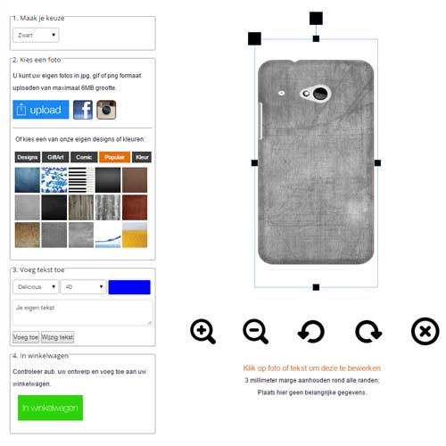HTC Case mit deinem Foto bedruckt. HTC One Mini 2 Hardcase