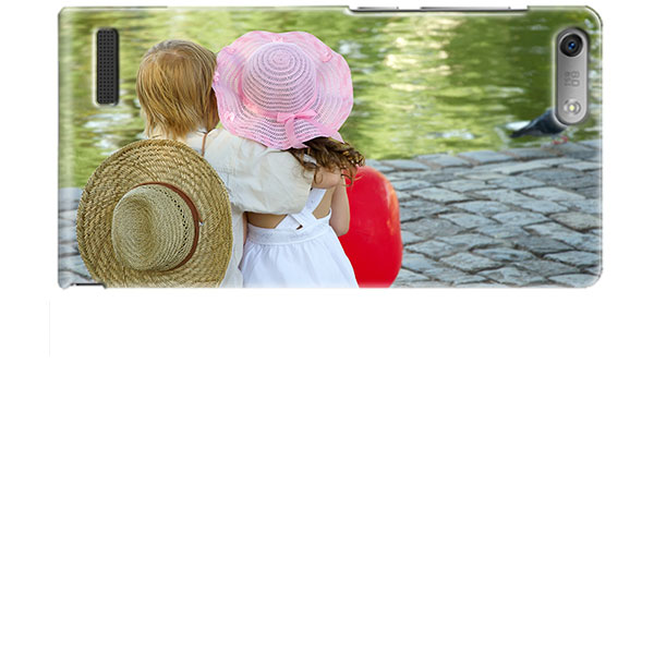 Foto Handyhülle Huawei Ascend G6 Hardcase Handyhülle mit Foto Schwarz Weiß