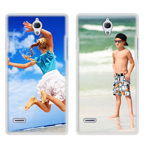 Handy Case selbst gestalten Huawei G700 Hülle selbst gestalten (weiß)
