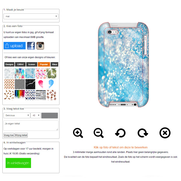 iPhone 5C rundum bedrucken iPhone 5c Hülle selbst gestalten Hardcase