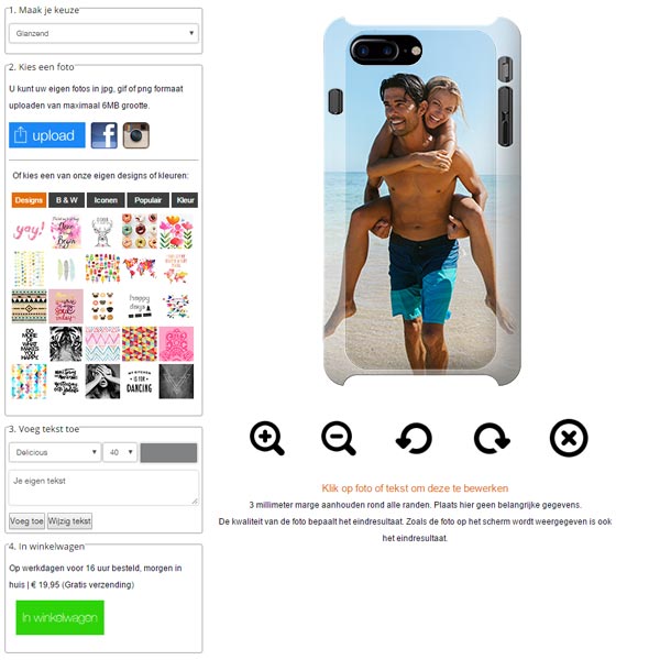 iPhone 7 PLUS Hard Case Handyhülle rundum bedruckt