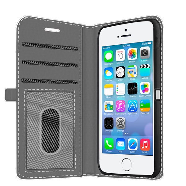 iPhone 5 Portemonnaie komplett bedruckt iPhone 5 Walletcase vollständig bedruckt