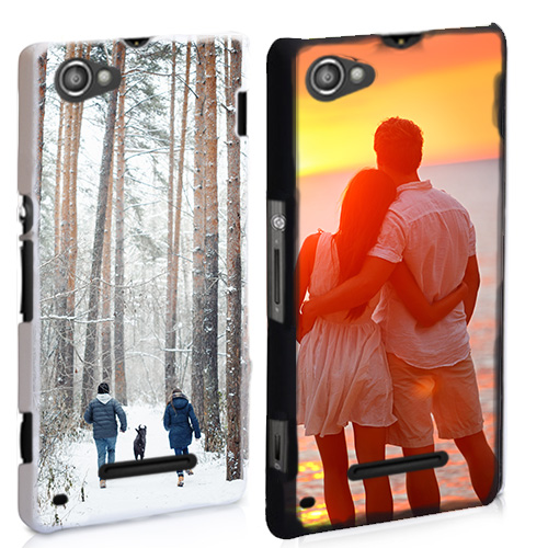 Sony Xperia M Fotohülle Sony Xperia M Handyhülle mit Foto schwarz oder weiß