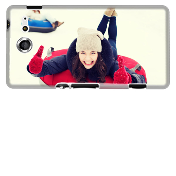 Jetzt Design erstellen! Xperia M2 Hülle selbst gestalten (weiß)