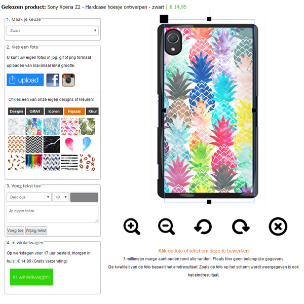 Gestalte deine eigene Xperia Z2 Fotohülle! Z2 Handyhülle (individuell)