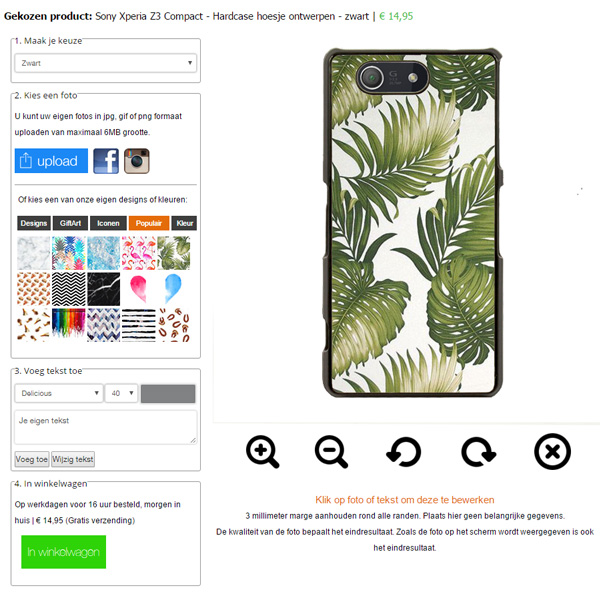 Große Markenauswahl für beinahe alle Handymodelle. Gestalte deine eigene Sony Z3 Compact Fotohülle!